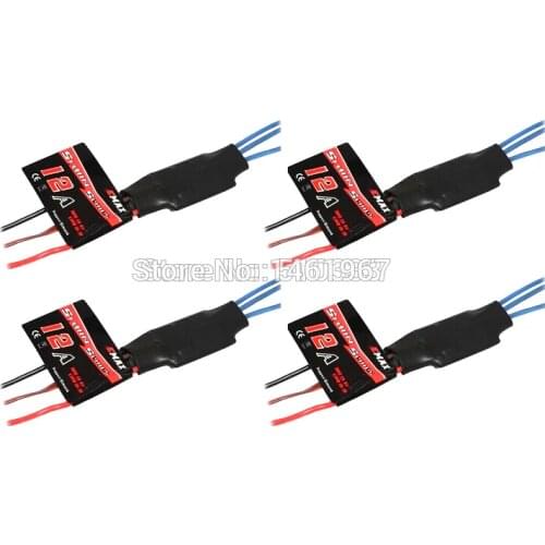 4 pcs/lot Emax Simon 12A Brushless ESC For RC Aircraft Electronic Governor Supports 1-3S Small Axis use for QAV250