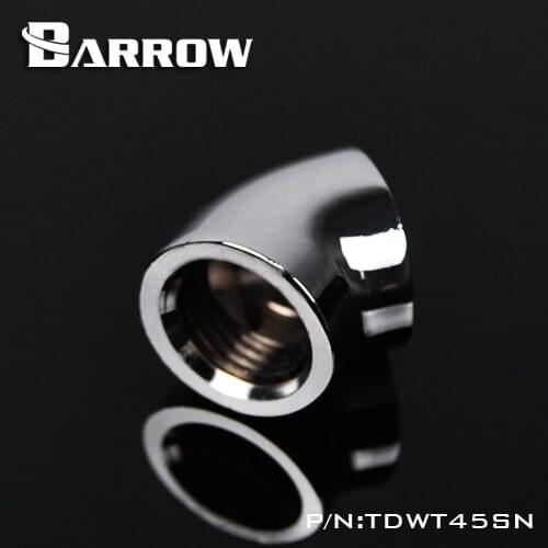 Barrow Black / Silvery / White G1 / 4 '' thread 45 degree Fitting Adapter water cooling Adapter water cooling fitting TDWT45SN