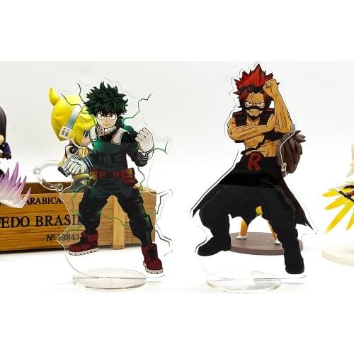 Love Thank You boku no My Hero Academia Midoriya Izuku Eijiro Kirishima acrylic stand figure model holder cake topper anime