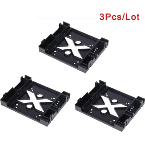 3Pcs/Lot 2.5" to 3.5" SSD HDD Hard Drive Holder Mount Bracket Converter Adapter 5.25 Optical Drive Position For PC