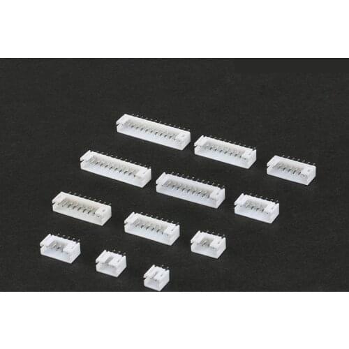 100pcs PH2.0 connector, straight pin socket connector, pitch 2.0mm 2/3/4/5/8-13P