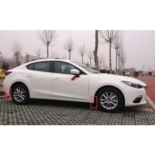 Lapetus Protection Kit For Mazda 3 Sedan 2014 - 2018 Plastic Front & Rear Mud Flaps Guard Mudguard Fenders Splash 4 Piece / Set