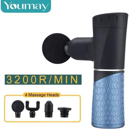 Youmay Massage Gun Mini Pocket Massager Deep Muscle Vibration Relief Pain Relax Fitness Therapy for Body Neck Massage Relaxation