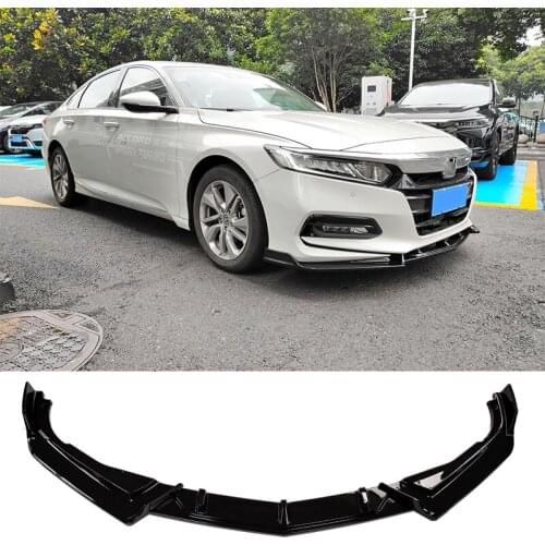 Front Bumper Splitter Lip Diffuser Spoiler Skirt Type Z Body Kit Decorative Strip Shovel For Honda Accord 2018 - 2020