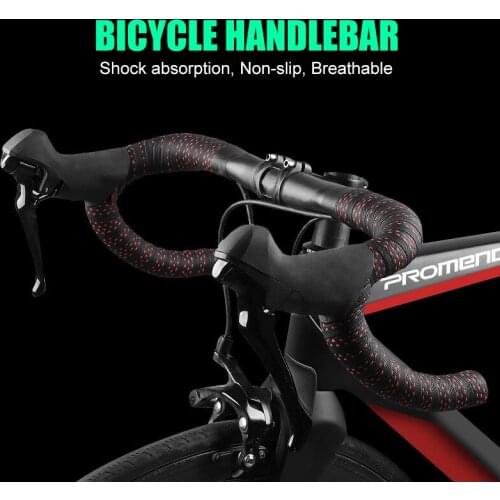 PCycling Bicycle Handlebar Tape PU EVA Perforated Belt Breathable Soft MTB Road Bike Multiple Color Fixed Gear Belt