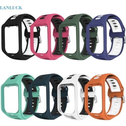 Wrist Band Strap for TomTom 2 3 Runner Spark Adventurer Golfer 2 Replacement Bracelet Soft Watchband Silicon Belt Watch Bracelet