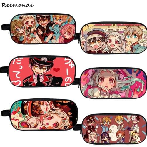 Anime Bag Toilet-Bound Hanako-kun Pencil Bag Cosplay Nene Yashi Student School Pen Box Kids Adult Zipper Travel Makeup Bag Girls