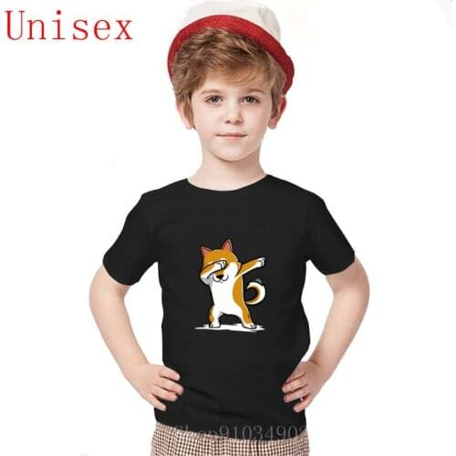 Funny Tshirt Dabbing Shiba Inu Terrier Poodle Dog Cute T Shirt Love Akita Hiphop Rock DJ Electronic kids tshirts boys shorts