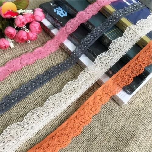 1.6-3cm S1996 meters, pink multi-color lace ribbon African lace fabric used for collar dress sewing headwear material