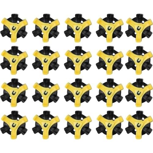 20 PCS Fast Lock Golf Spikes Replacement Golf Shoe Spikes Golf Shoe Cleats Replacements Easy Install Golfkicks