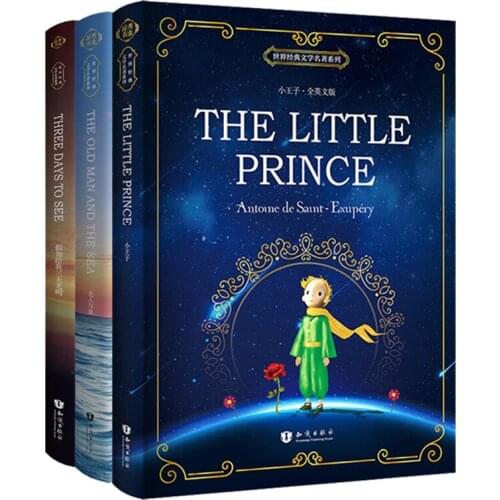 3 Books/ Set English Original Novel World Foreign Literature Classroom Books Reading In English Educational Toys for Children