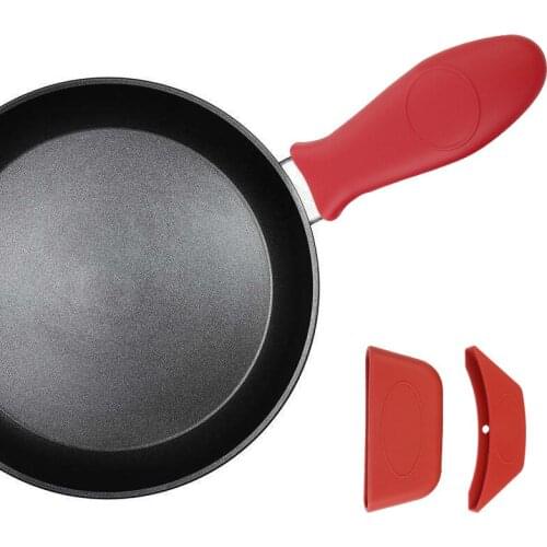 3pcs/set Silicone Pot Handle Cover Temperature Resistant Silicone Pot Anti-scald Non-slip Soft Heat Insulation Handle Cover