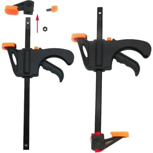 6/8/12 inch F Type Woodworking Clip Quick Grip Clamp Heavy Duty Carpenter Tool Ratchet Release Woodworking DIY Hand Tools