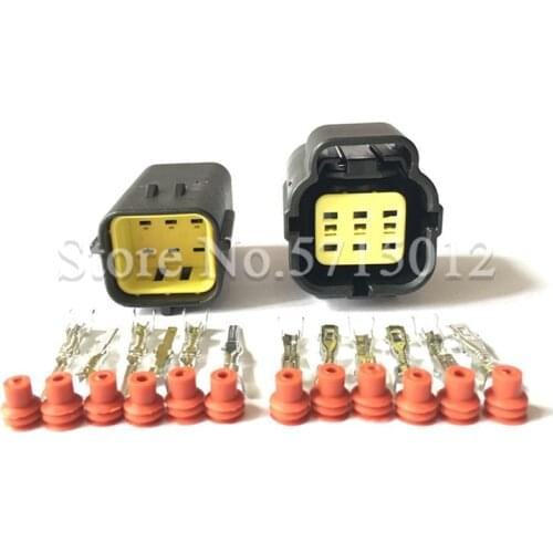 6 Pin TE Denso male female waterproof accelerator pedal sensor connector plug 174264-2 174262-2