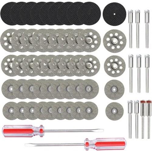 62 Pcs Useful Less Burr Sharp Cutting Saw Blade Disc Set High Tensile Specialized Mini Metal Saw Blade Accessories Sanding Tools