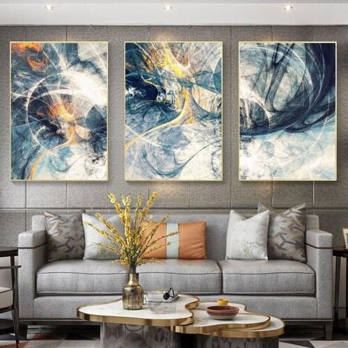 Abstract Art Canvas Paintings Modular Pictures Wall Art Canvas for Living Room Decoration Modern Style Retro No Framed