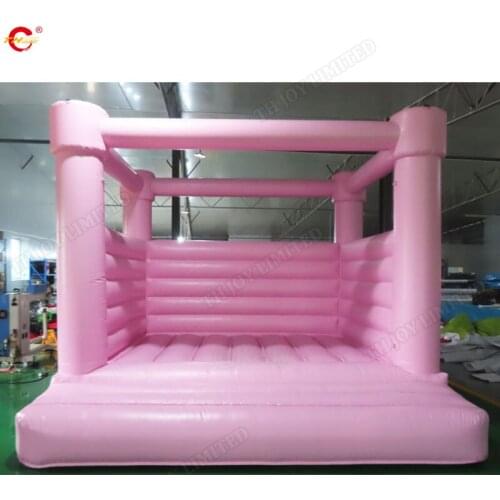 Pink inflatable wedding bouncer for sale, commercial inflatable bounce house for wedding party