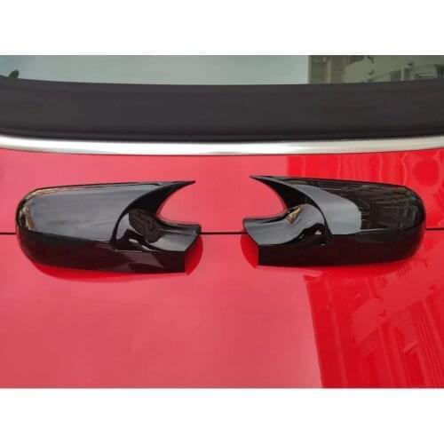 For Renault Scenic 2 Batman Mirror Cover Piano Black 2 Pcs. Right-Left