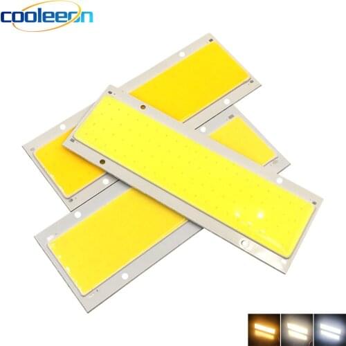 COOLEEON 140*50mm 12V 20W LED COB Bulb Chip On Board 14cm Panel Lights LED Matrix Lighting Source for DIY Car Home Lamps DC12V