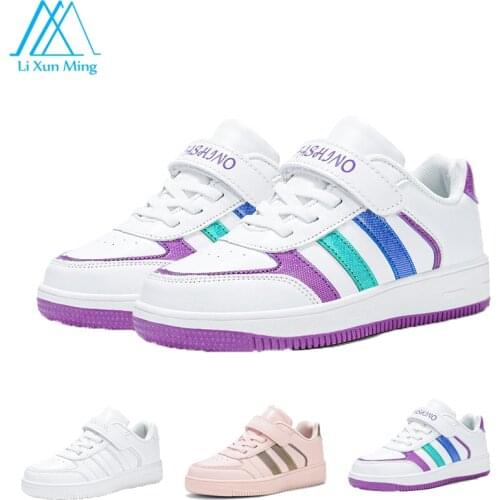 Childrens Casual Ultra-light Comfortable Sports Shoes White Shoes Flat-bottomed Non-slip Breathable Flat-bottomed Walking Shoes