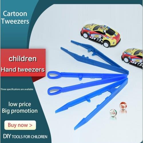 Childrens hand-made plastic electronic tweezers plastic tweezers safety clip hand-made cutlass point diy clip