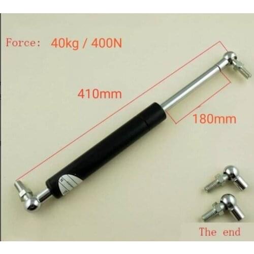 410mm Central Distance Auto Gas Springs 180mm Stroke 40KG Force Gas Spring Damper Lift M8 Ball Joint Gas Strut Funiture Door