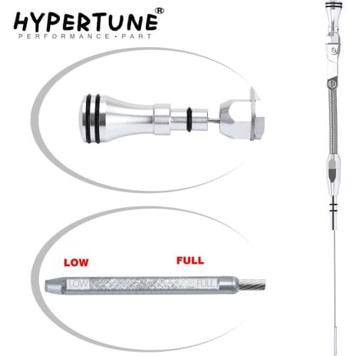 Hypertune - Stainless Steel Flexible Engine Oil Dipstick Braided SBF for Ford 260 289 302 Mustang Truck Small Block HT-GJ004