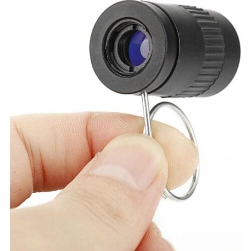 2.5x17.5mm Mini Compact Telescope Pocket Monocular HD Lens with Knuckle Finger Ring HD imaging For Boating Racing Racing Travel