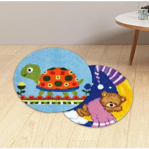 Creative Carpet Latch-Hook-Kit DIY Handcraft Segment Embroidery Material Carpet Embroidery Latch Hook Rug Kits Semi-Finished