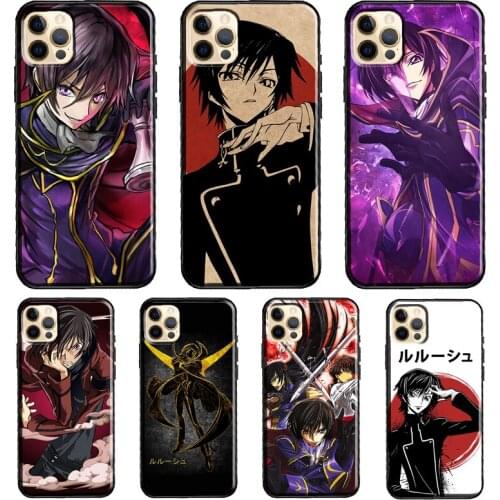 Lelouch Lamperouge Code Geass Silicone Case For iPhone XR X XS MAX SE 2020 6S 7 8 Plus 12 Mini 11 Pro Max Shell Cover