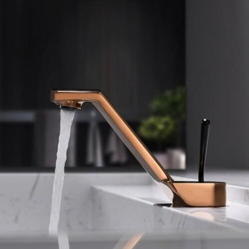 Fashion Brass bathroom sink faucet cold hot water basin mixer faucet high quality bathroom faucet single handle single hole