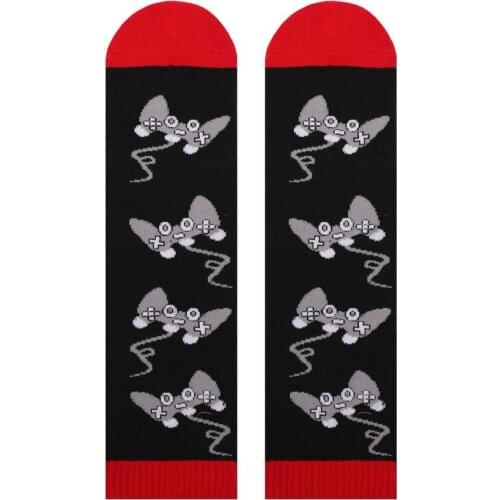 Mens Personalized Printed Socks Casual Simple Personalized Mid-tube Game Stockings Outdoor Wear