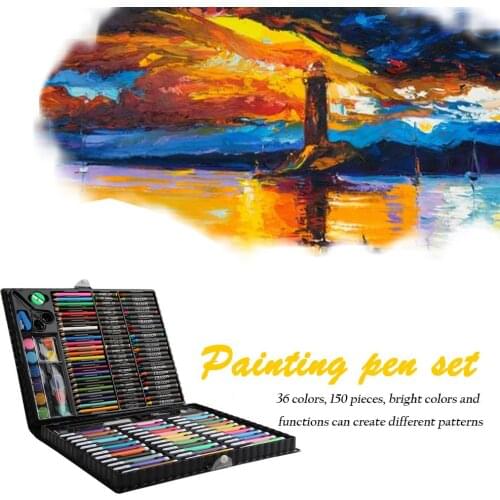 150 Colored Pencils Metal Box Pre Sharpened Crayons Pencils Set School Drawing Tool Christmas Gift Art Supplies