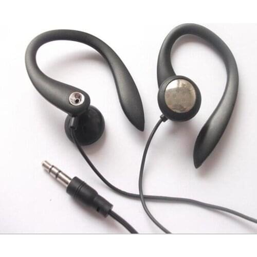 Soft hook earphone stereo earbuds Sports earpiece Cheap earphones 500pcs/lot