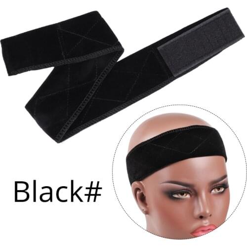 New Nunify Collection Wig Accessories Wig Grip Black Begie Brown Headband Comfortable Adjustable Wig Grip Band 1Pcs/Lot