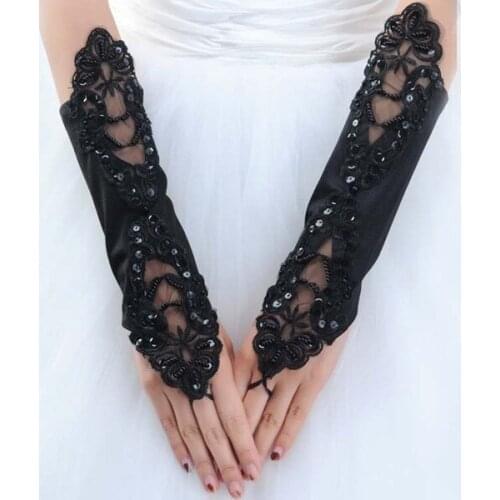 Amazing hand-crafted beading lace hand cuff for wedding, party, show # CU17005