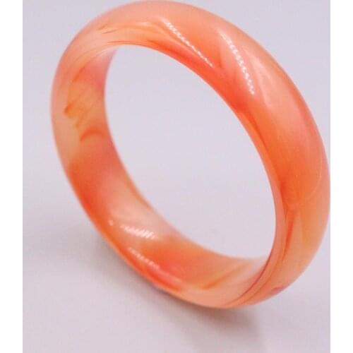 Fine Chalcedony Red Spotted Agate Bangle For Women Female 58-62mm Bangle Elegant Girlfriend Gift For Mother Gift