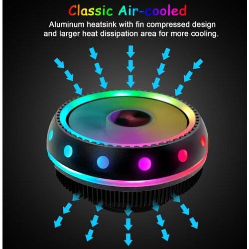 CPU Cooler Radiator Silent Quiet Ventilador Silent Radiator For LGA 1150 1151 1155 1200 1366 2011 X79 X99 AM3 AM4 Ventilad