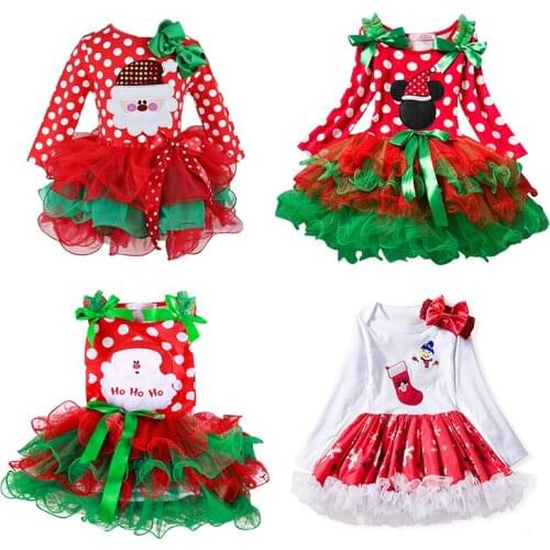 Christmas Dress Baby Girl Clothes 0-24 Months New Year Princess Costume Infant Girls Xmas Gift Baby Christmas Party Dress