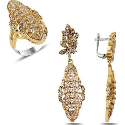 Silver 925 Sterling Zircon Cubic Zirconia Authentic Set