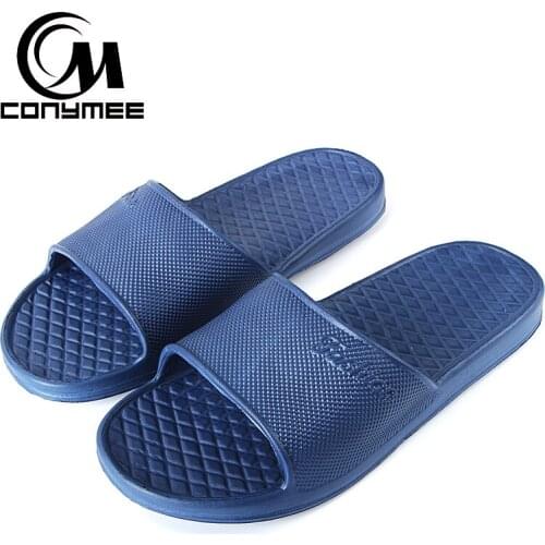 CONYMEE New 2018 Men Shoes Summer Sandals Indoor Home Slippers Male Bath Sandalias Outdoor Flip Flops Zapatos Hombre Big Size