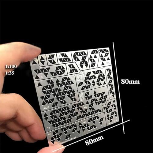 Template Leakage Spray Plate Models Triangle Digital Camouflage Stenciling for 1/100 Gundam Models 1/35 Military Models