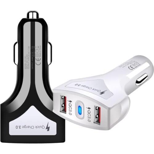 Universal USB Quick Charge 3.0 Car Charger LED QC3.0 2 USB Quick Charge Car Charger for iPhone 8 Samsung for Charger