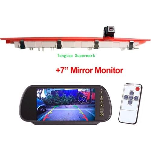 Waterproof Car Brake Light Rear View Reverse Backup Camera For Mercedes Benz Vito 2016 2017 With 7" Mirror monitor