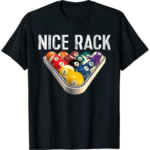 Funny Pool Billiards TShirt: Nice Rack Tee Printed On T Shirt Cheap Tops Shirts Cotton Youth Summer