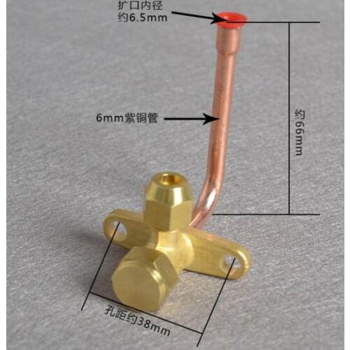 1/4" and 3/4" For 9000BTU A/C parts copper Shutoff valve