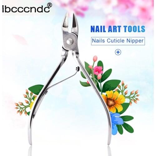 1pc Professional Finger Toe Cuticle Nipper Trimming Stainless Steel Nail Clipper Cutter Cuticle Scissor Manicure Nail Art Tools