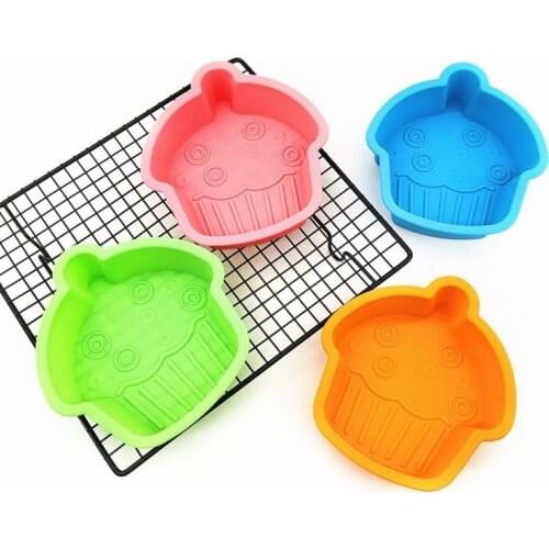 1PCS Silicone Muffin Mold Creative House Shape Cake Mold Pudding Mold Cupcake Mold Silicone Muffin Cups Cake Mold