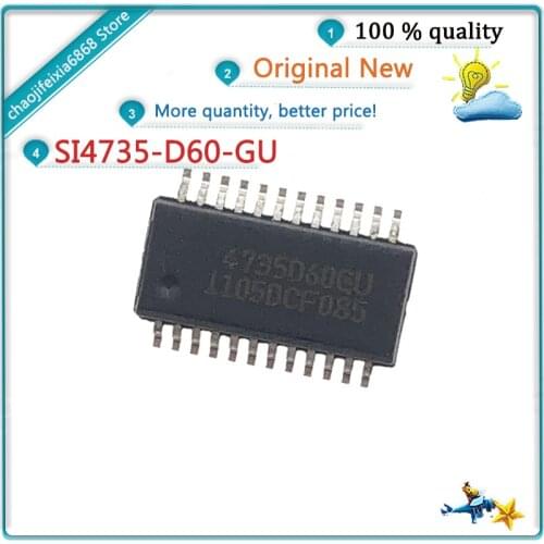 2pcs-20pcs/lot! SI4735-D60-GU 4735D60GU SSOP24 SI4735-D60-GUR chip NEW ORIGINAL