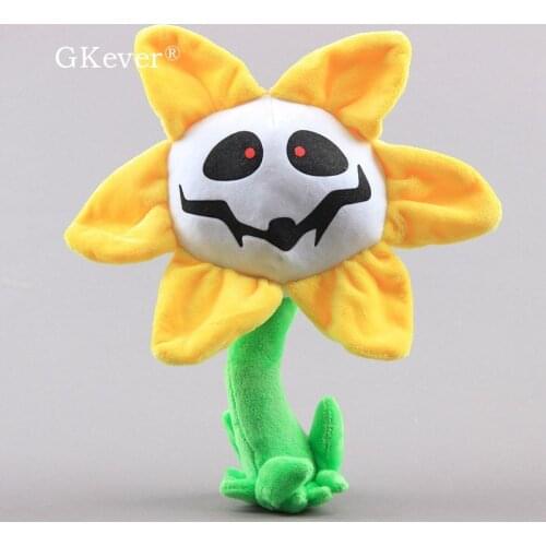 26 cm Anime Undertale Flowey Plush Toys Peluche Cute Sun Flower Stuffed Doll Pillow Cushion Baby Kids Gift Home Car Sofa Decor